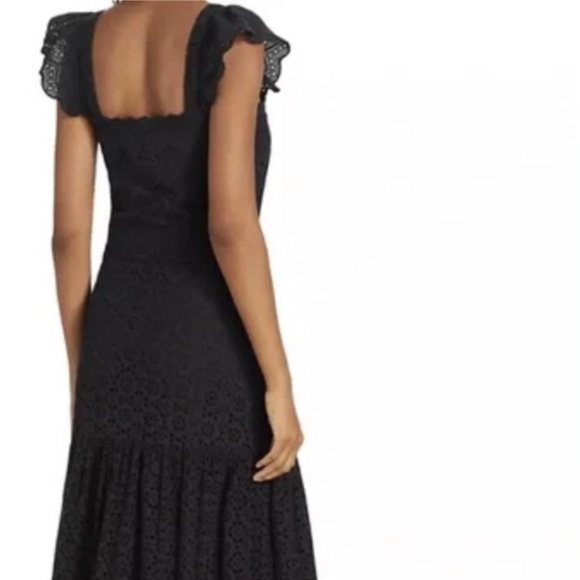 Veronica Beard Aislin Eyelet Tiered Maxi Dress - size 10 - Picture 2 of 8